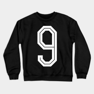 White nine Crewneck Sweatshirt